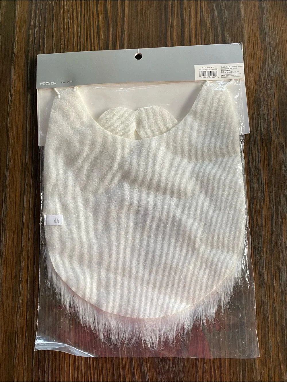 Wondershop White Faux Fur Beard Accessory